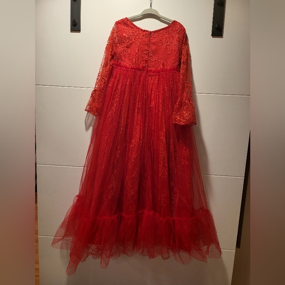 Is a Beautiful Full length Trish Scully dress in true Red!! - Picture 3 of 3